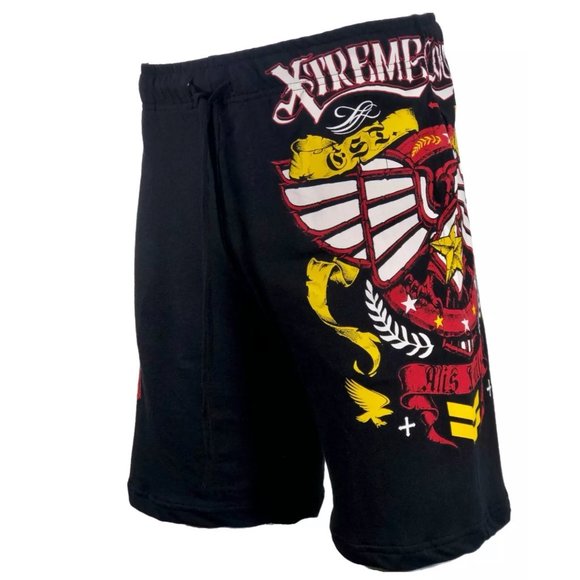 Xtreme Couture Affliction Men's Short GLIDE Sweat-short Athletic Fighter MMA - Picture 6 of 8
